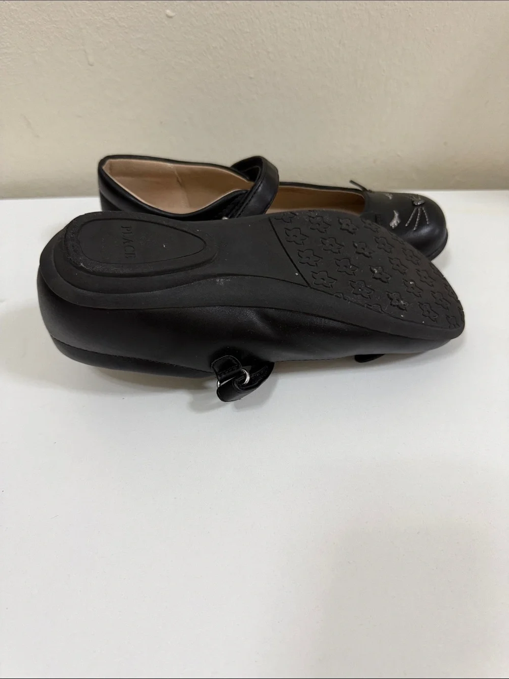 The Children's Place Black Mary Jane Cat Accent Shoes